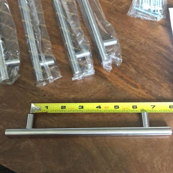 Ravinte Round Cabinet Handles 5 Pack 6-3/10 inch spacing w/screws NWOT - Picture 5 of 5